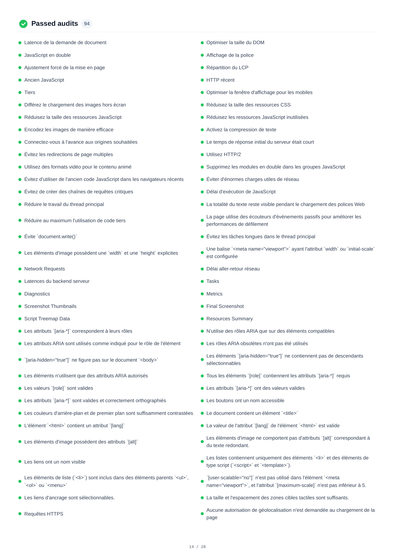 Mobile Passed Audits — p.14