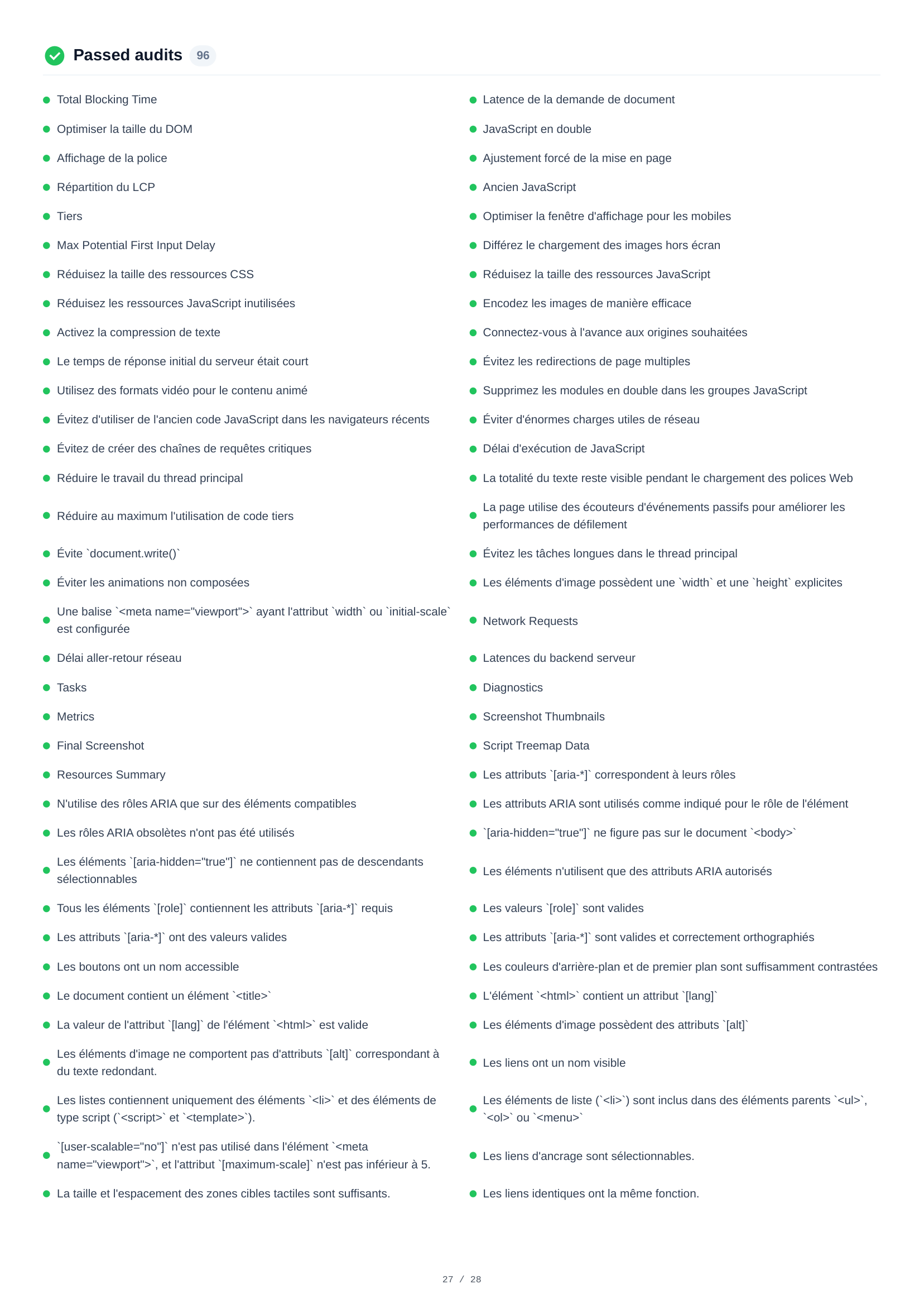 Desktop Passed Audits — p.27